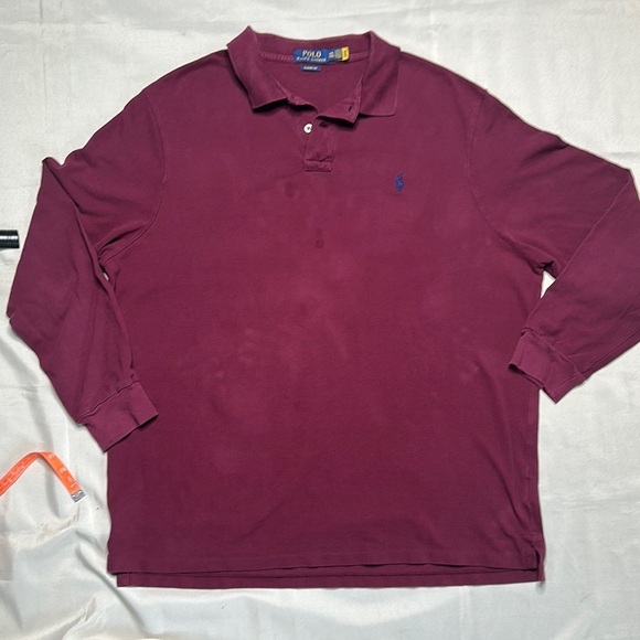 Polo Ralph Lauren Other - Polo by Ralph Lauren Men's Maroon Long Sleeve Polo